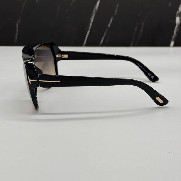 NEW TOM FORD TF908 01B WOMEN SUNGLASSES TOM FORD HAWKINGS-02 FT0908/S - Picture 5 of 11